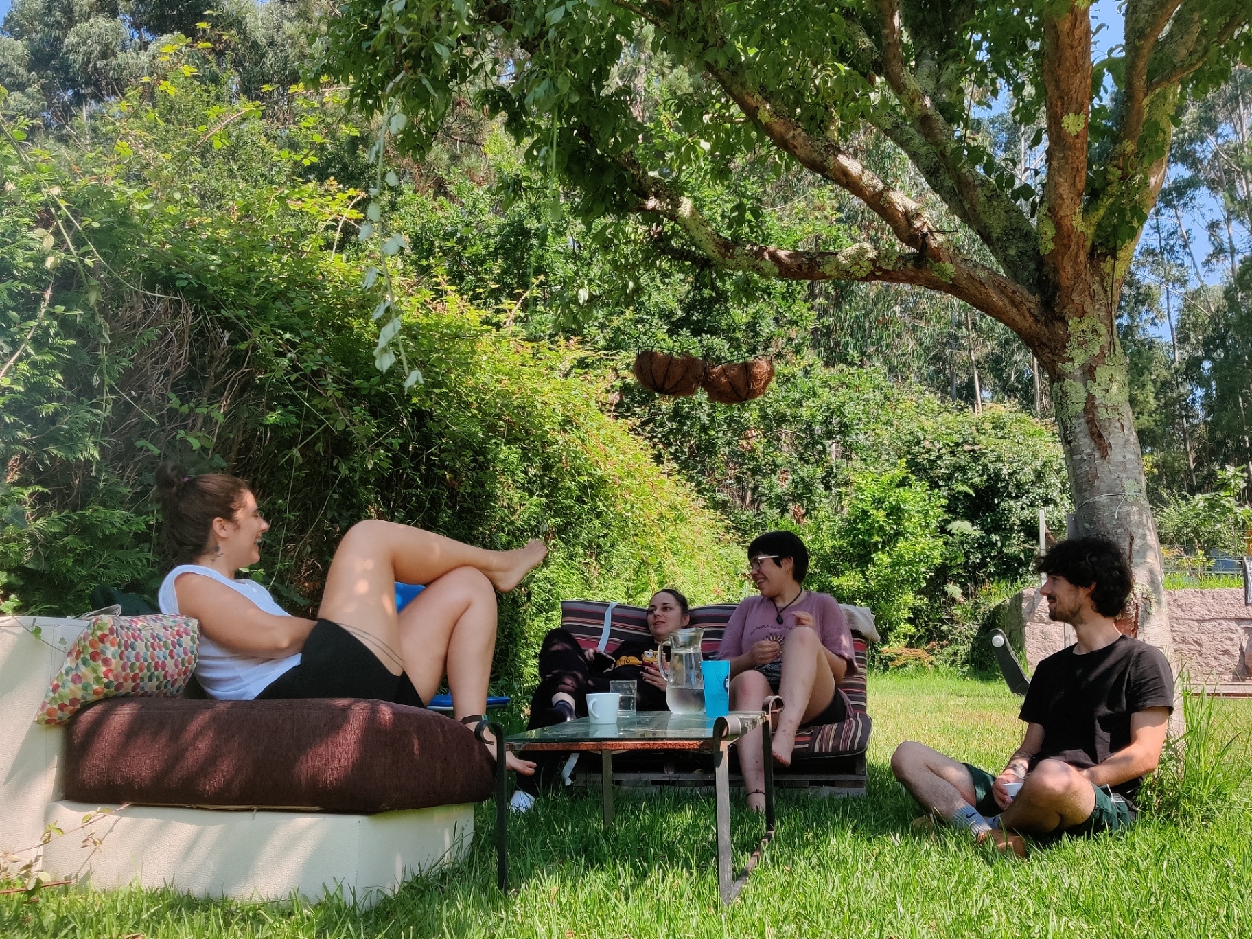 Descanso en el jardín